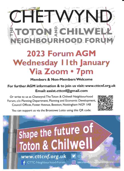 Chetwynd: The Chetwynd Toton & Chilwell Neighbourhood Forum AGM event.
