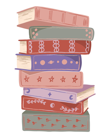a pile of books