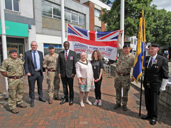 Image of Armed Forces Day Flag Raising 2023
