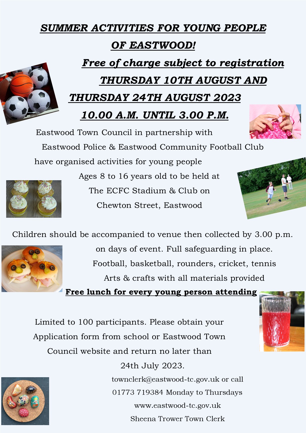 Eastwood activities for young people living in Eastwood, Nottinghamshire  event.