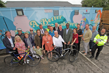 Stapleford Cycle Hub with the Board and guests