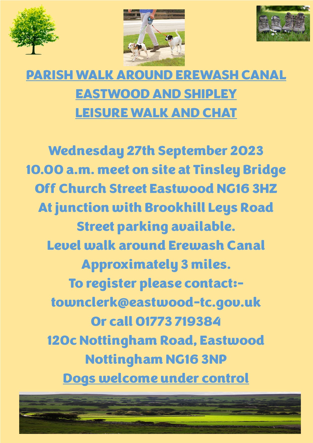 Parish Walk Eastwood Canals Wednesday 27th September 2023 at 10.00 a.m. event.