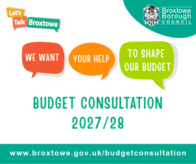 Budget Consultation 2027/2028, reads: We want your help to shape our budget.