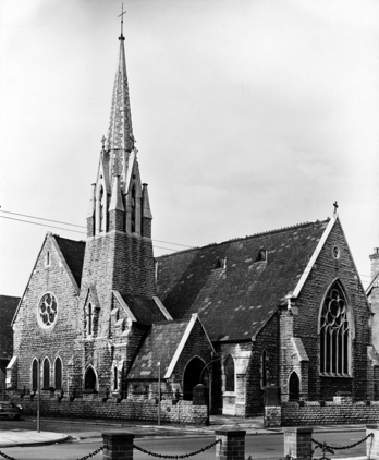 Black and white image of old Congregational Chapel