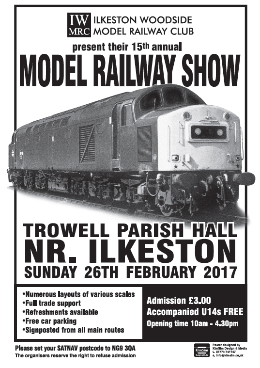 Ilkeston Woodside Model Railway Show event.
