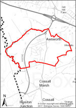 Map of Awsworth Parish