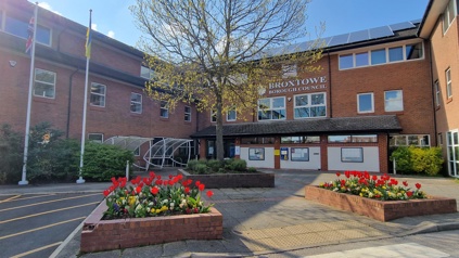 Planting outside the council offices