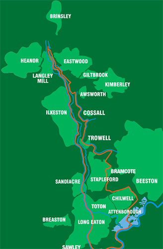 Erewash Valley Trail Map