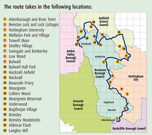 Broxtowe Country Trail Map