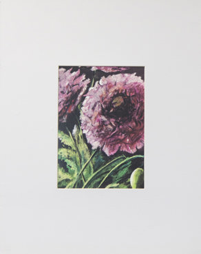 Lot 18 – Mounted floral image, by Janet Shipton