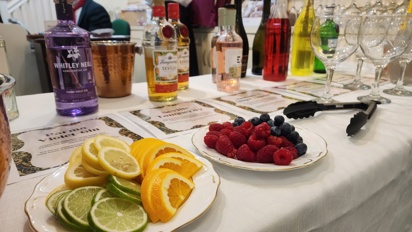 A selection of gins from the Museum's gin and gaslight night