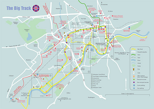 Map of The Big Track Trail