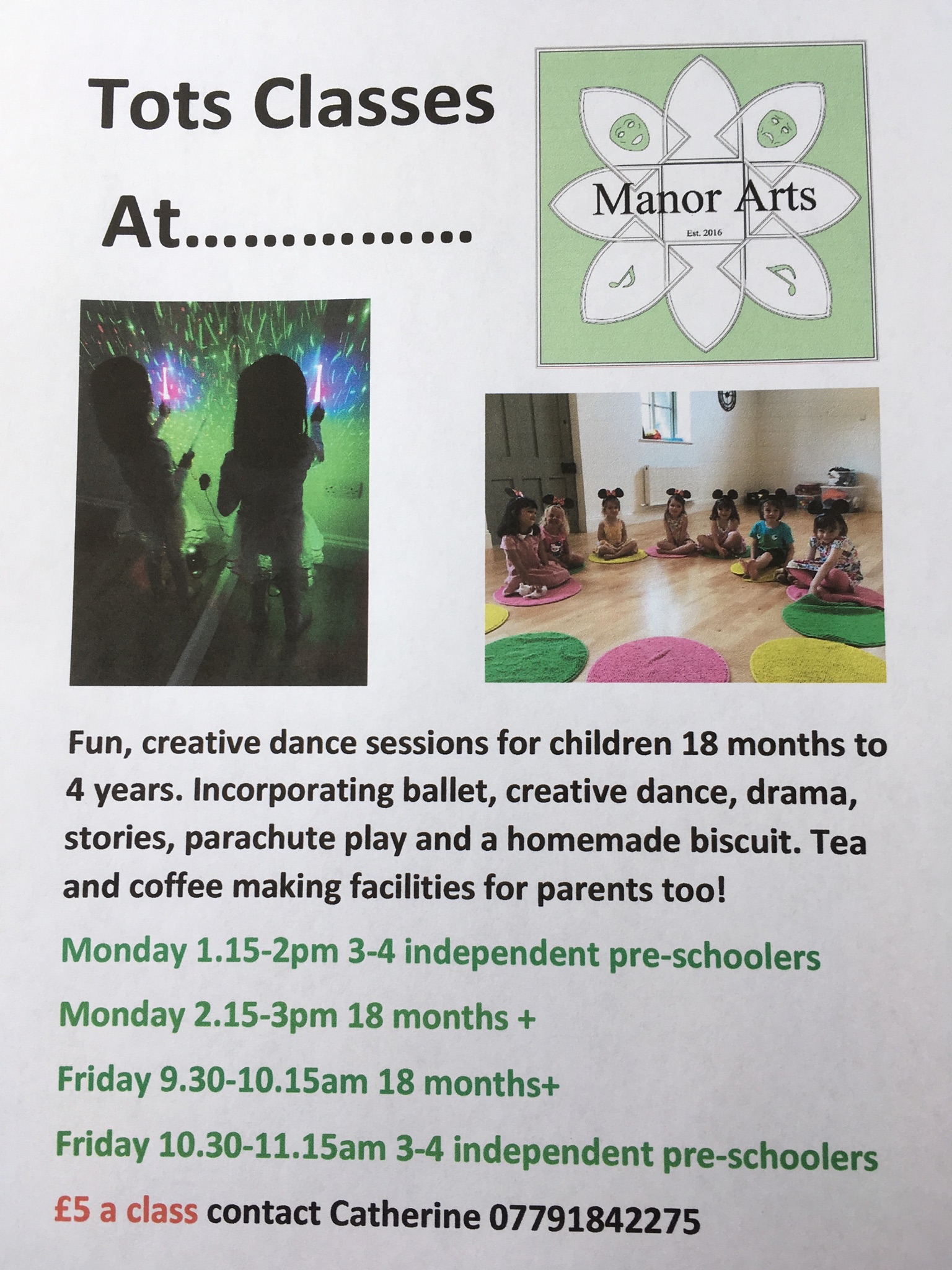 Theatre Tots/ Creative Dance event.