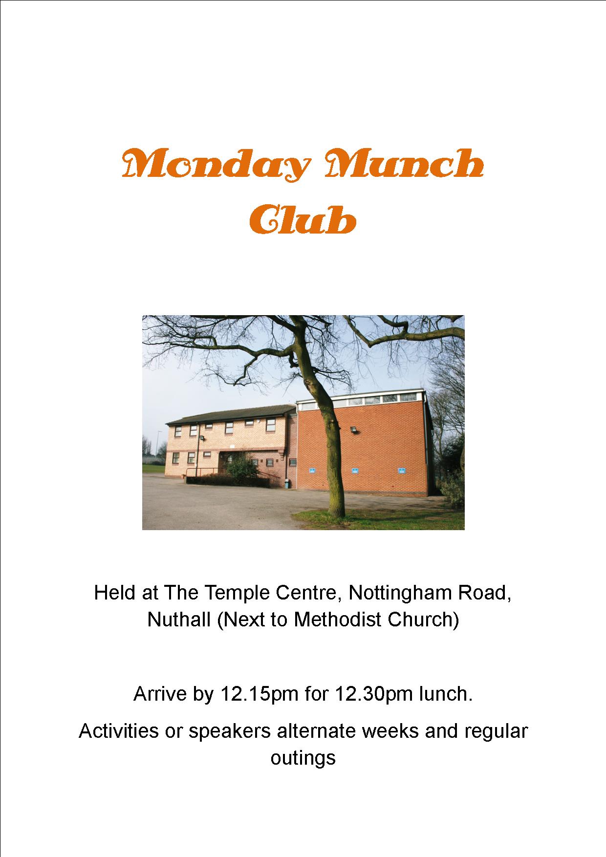 Monday Munch Club event.