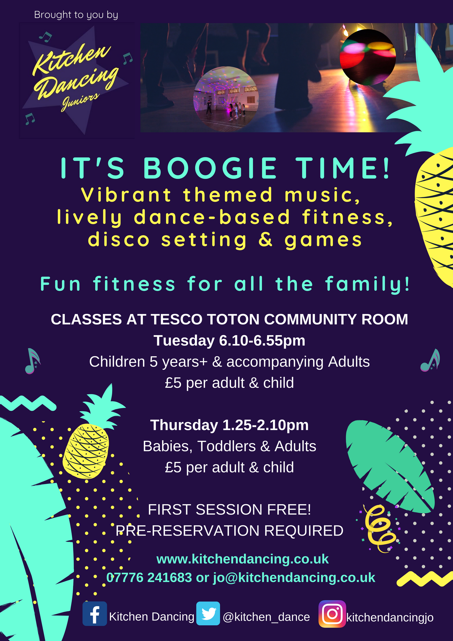 Family Boogie session (Adults & children 0-4 yrs) event.