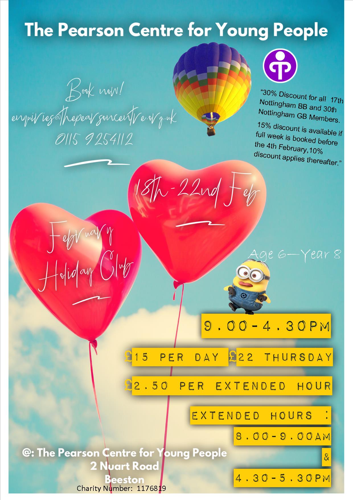 February Holiday Club event.