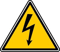 High voltage logo