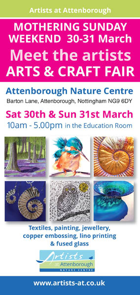 Mothering Sunday Weekend Meet the Artists Arts and Craft Fair event.