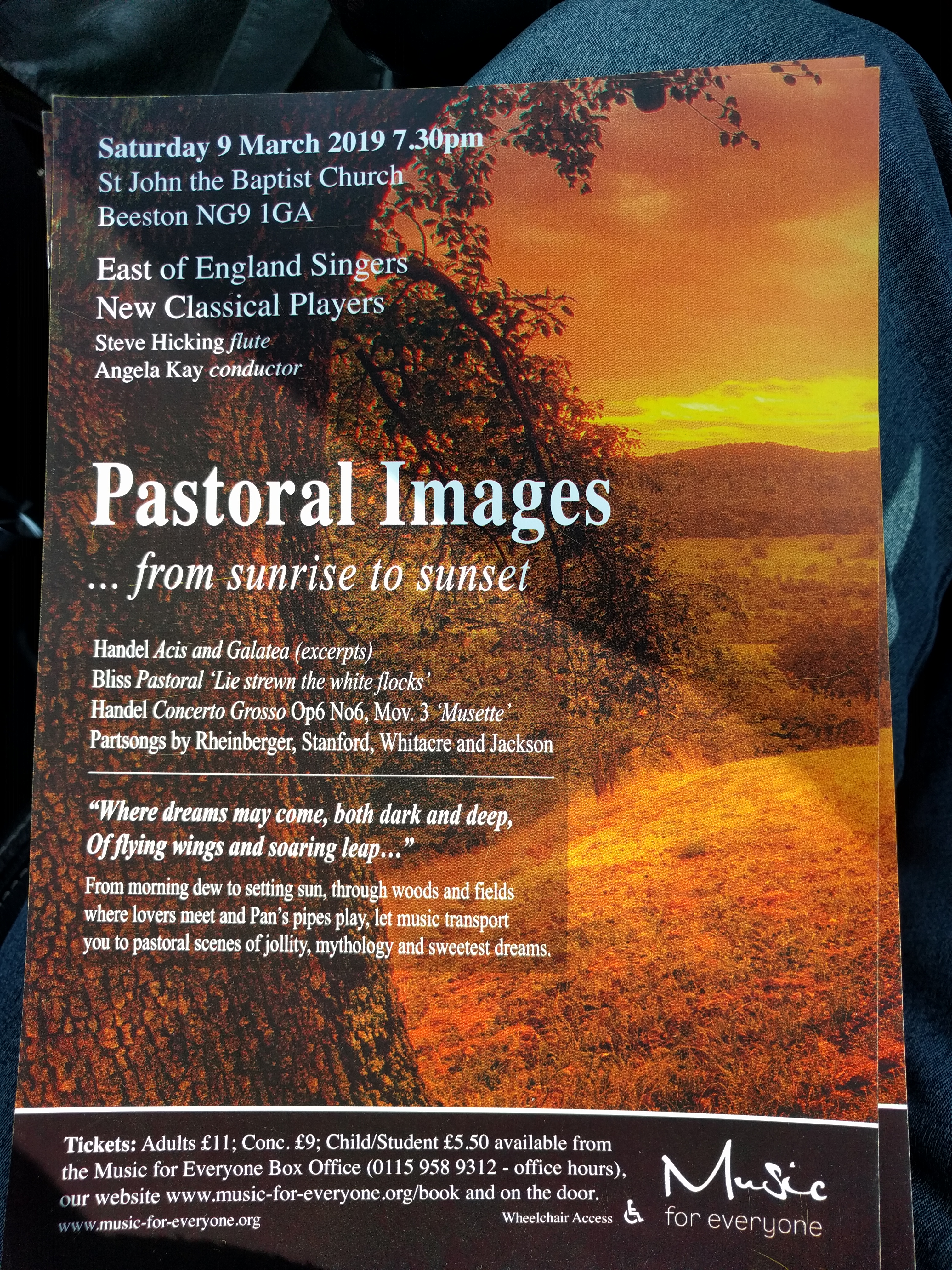 Pastoral Images - concert event.