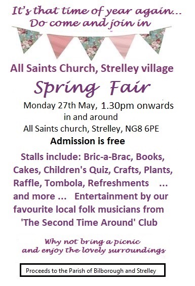 All Saints Church, Strelley, Spring Fair event.