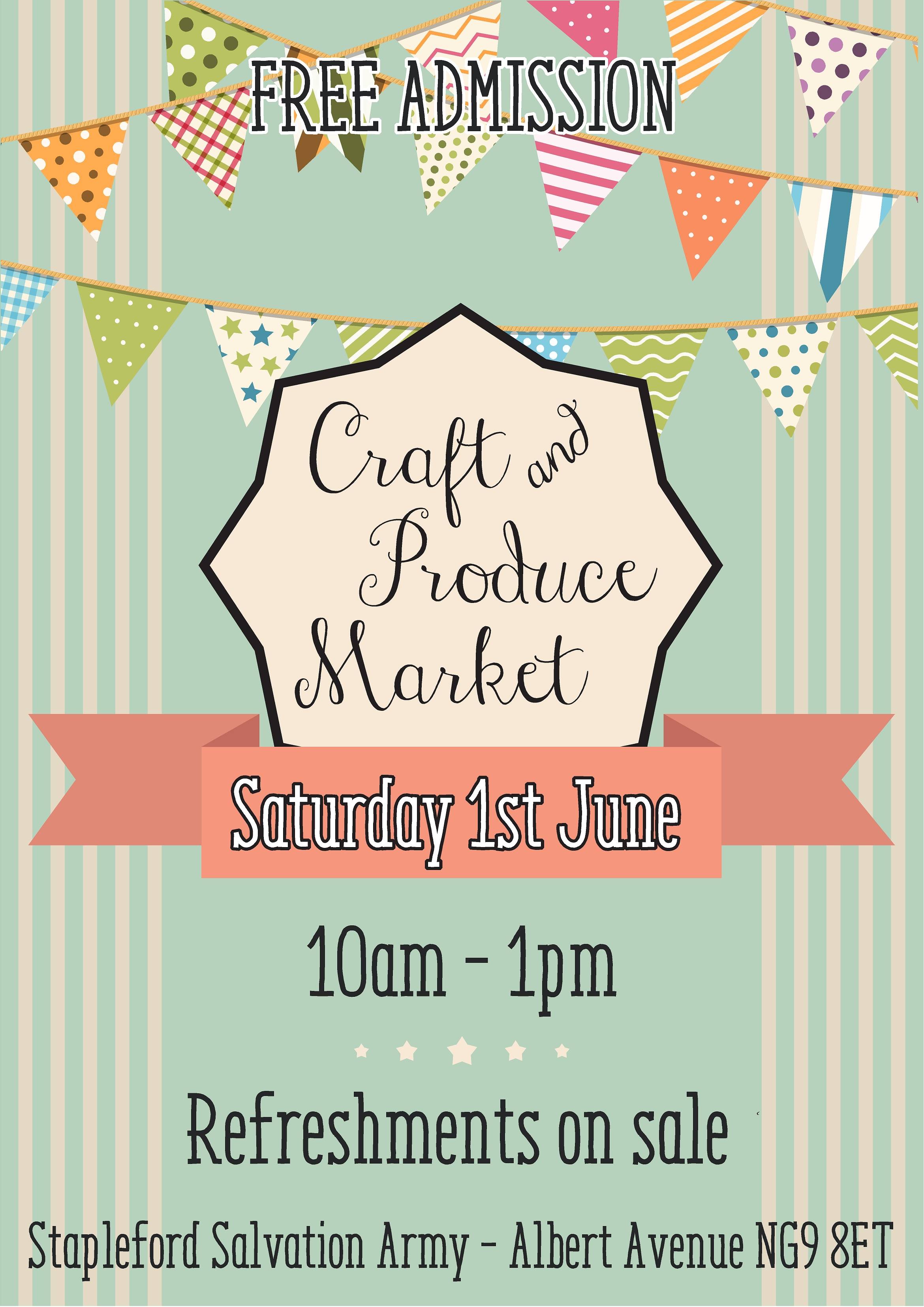 Stapleford Craft and Produce Market event.