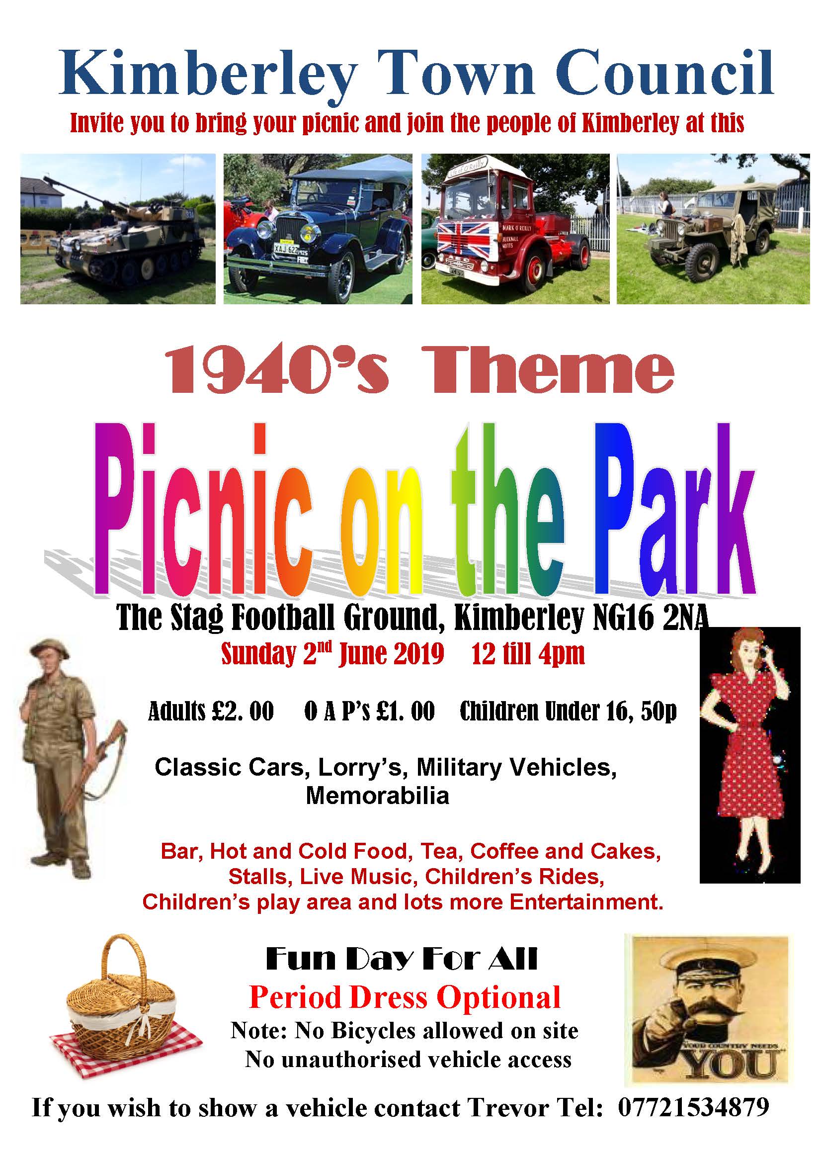 1940s Picnic on the Park event.