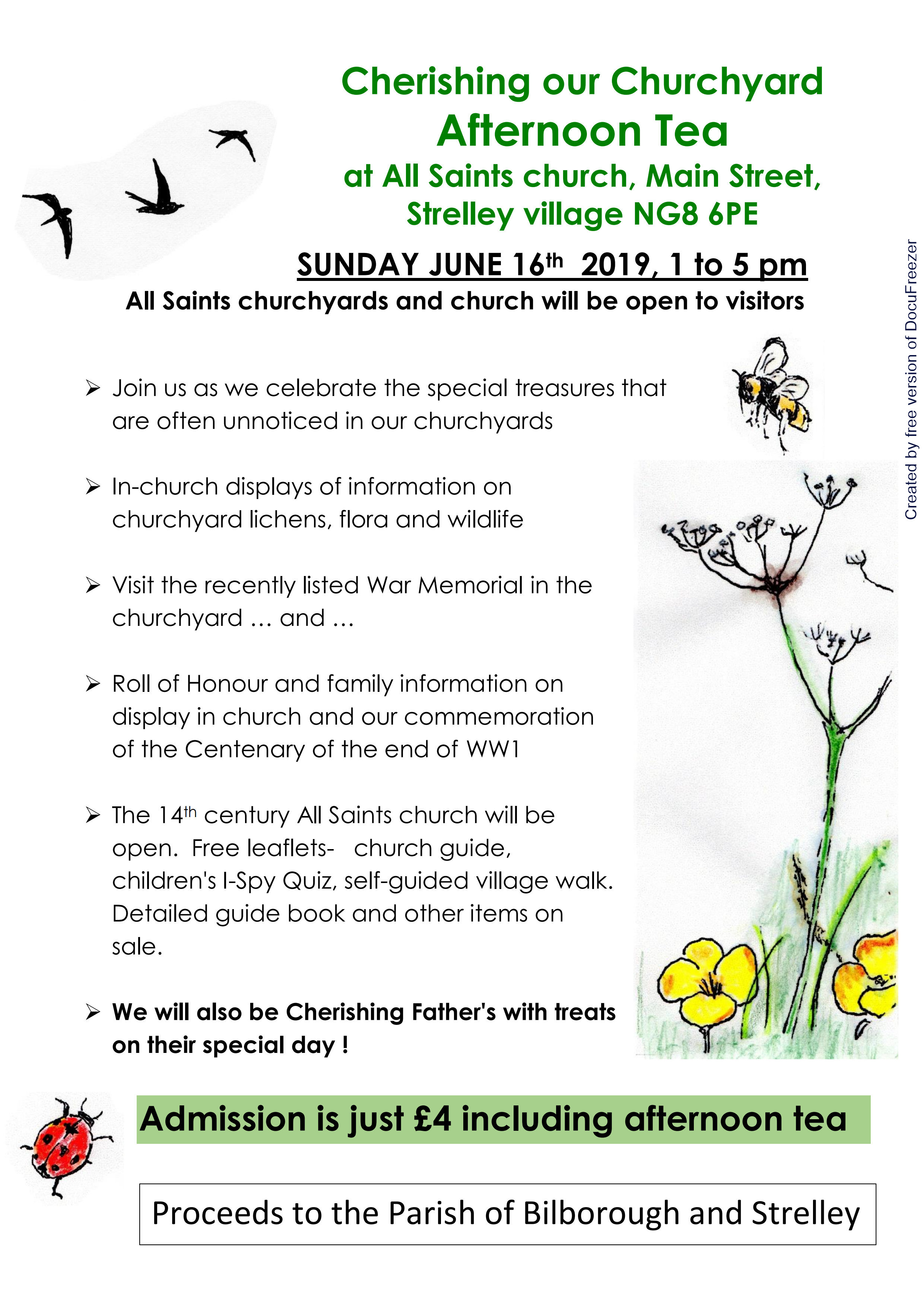Cherishing our Churchyard Afternoon Tea event.
