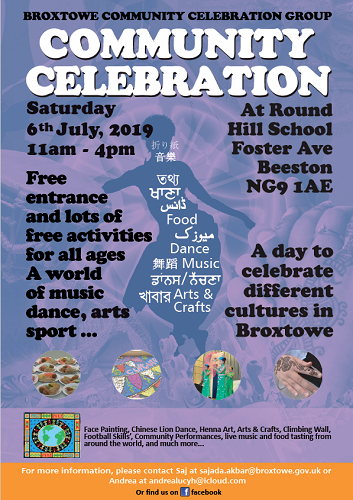 Broxtowe Community Celebration Summer Event event.