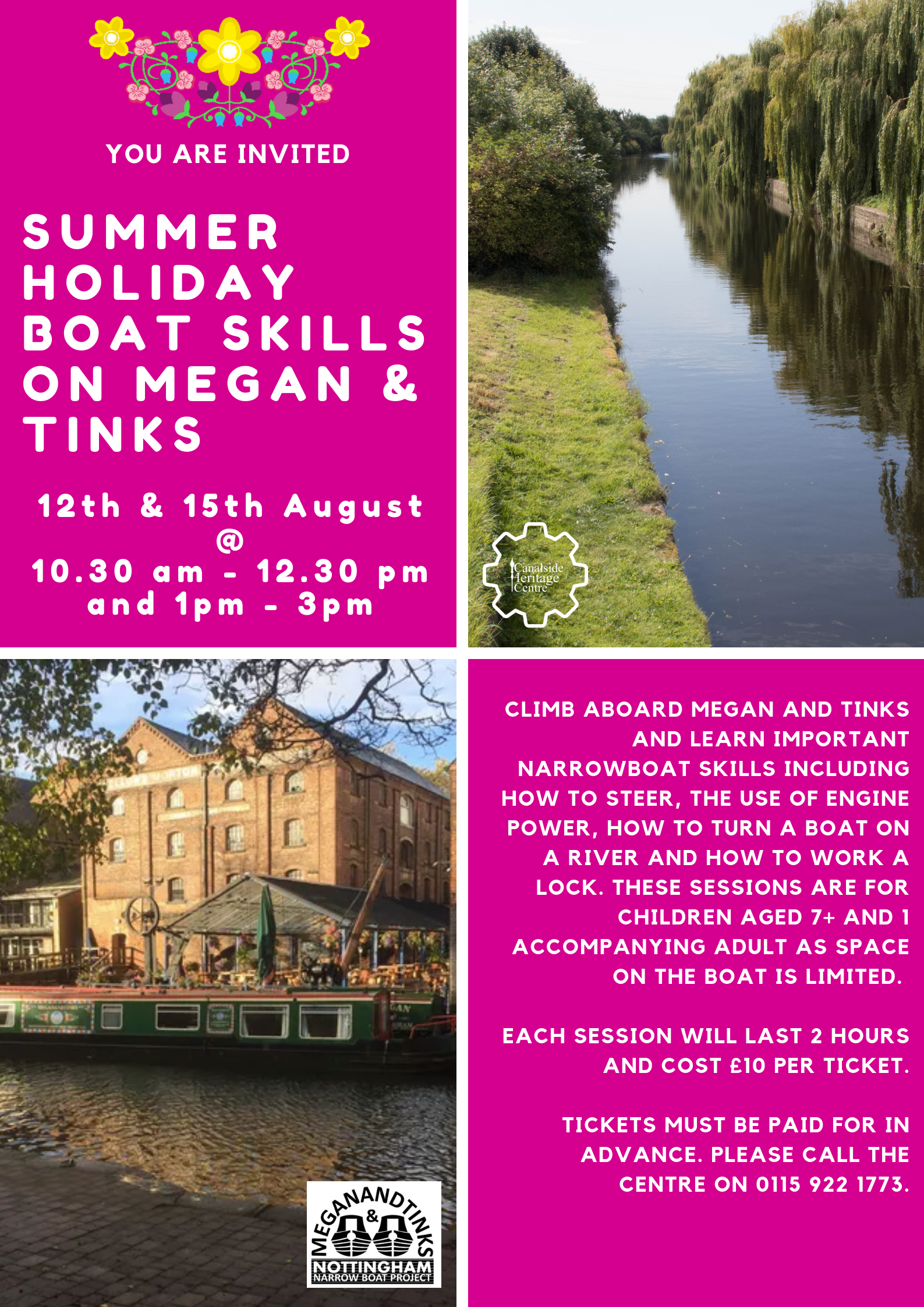 Boat skills workshop on board Megan & Tinks event.