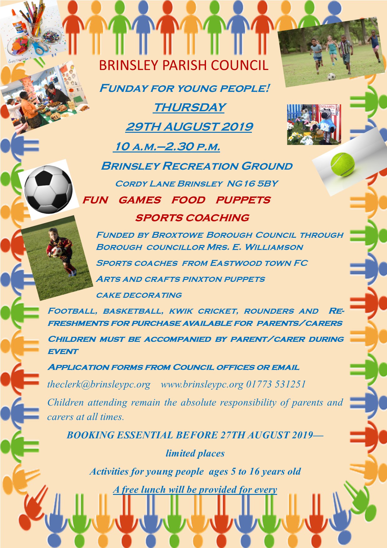 Brinsley Funday for young people event.