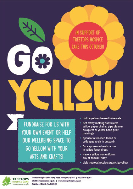 Go Yellow and raise some funds for your local Hospice event.