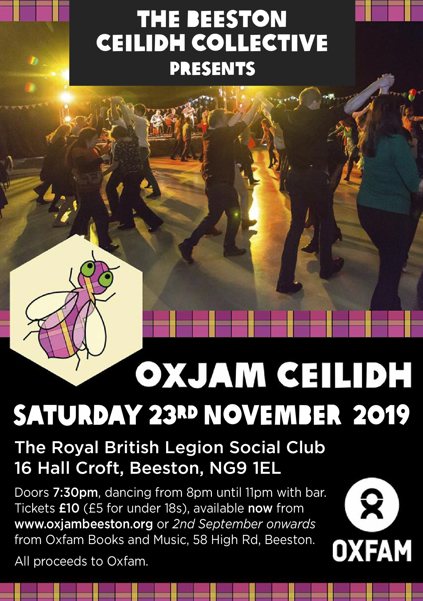 OXJAM BEESTON CEILIDH event.