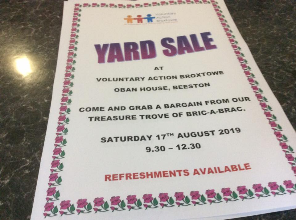 Yard Sale event.
