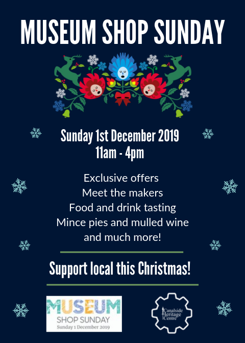 Museum Shop Sunday at Canalside Heritage Centre event.