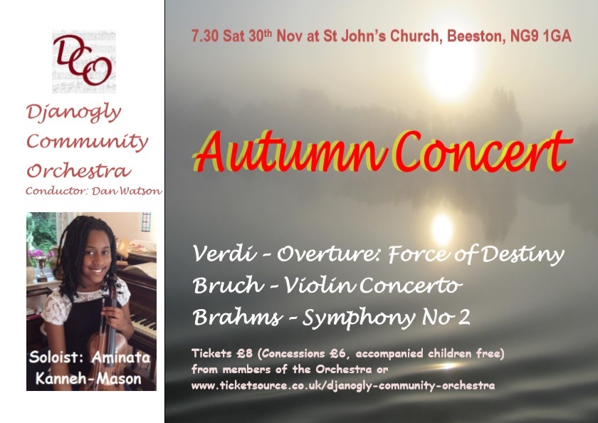 Djanogly Community Orchestra Autumn Concert event.