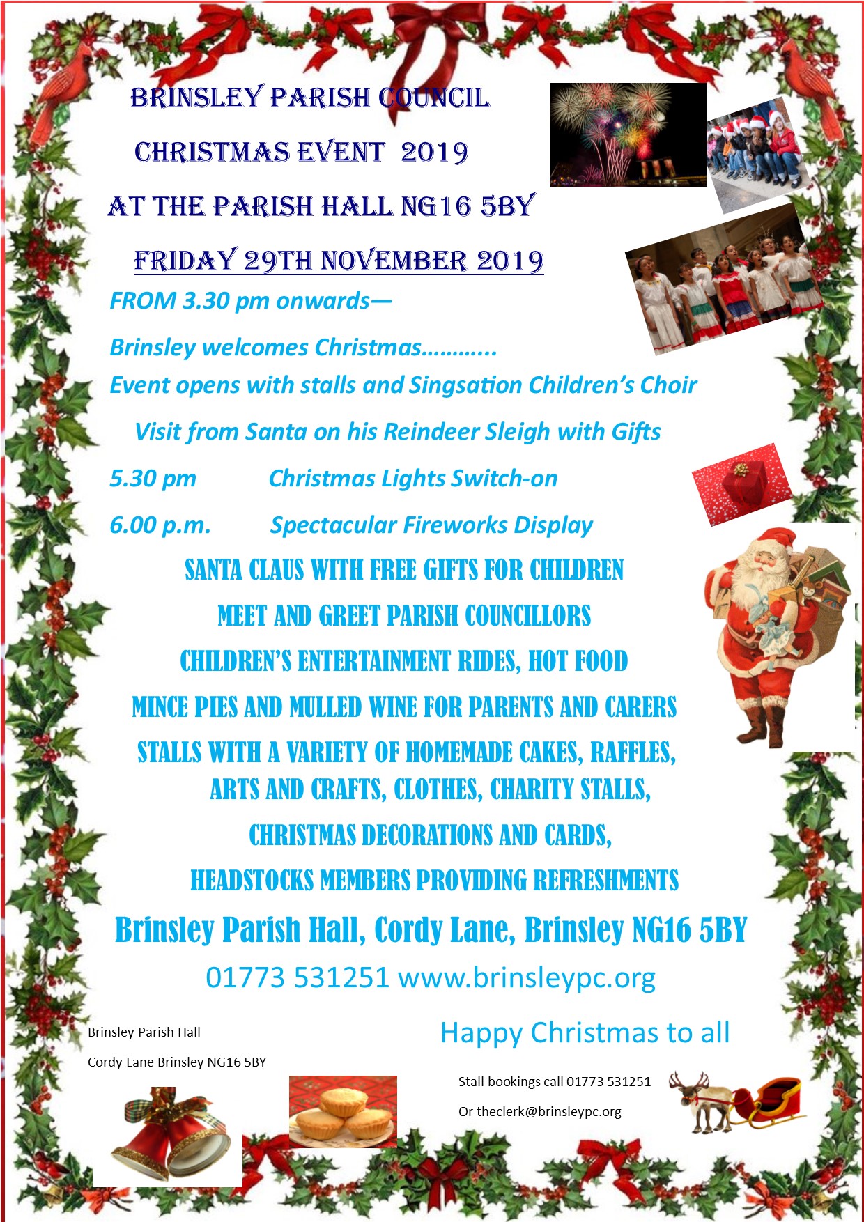 Brinsley Christmas Lights Switch On event.
