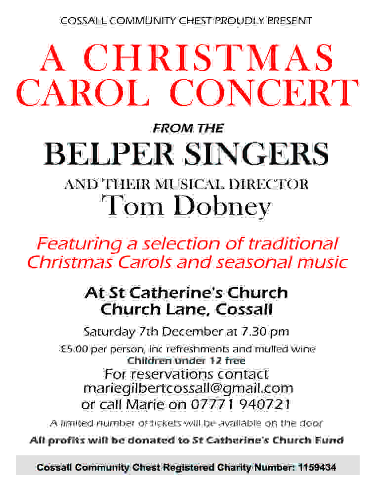 Christmas Carol Concert event.