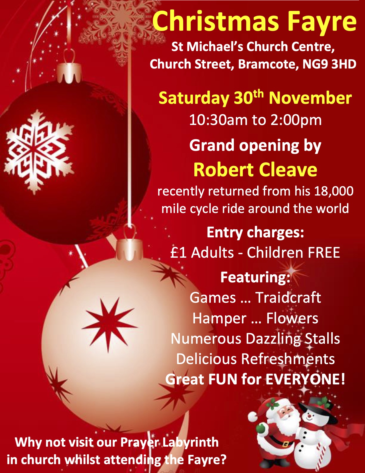 Christmas Fayre event.