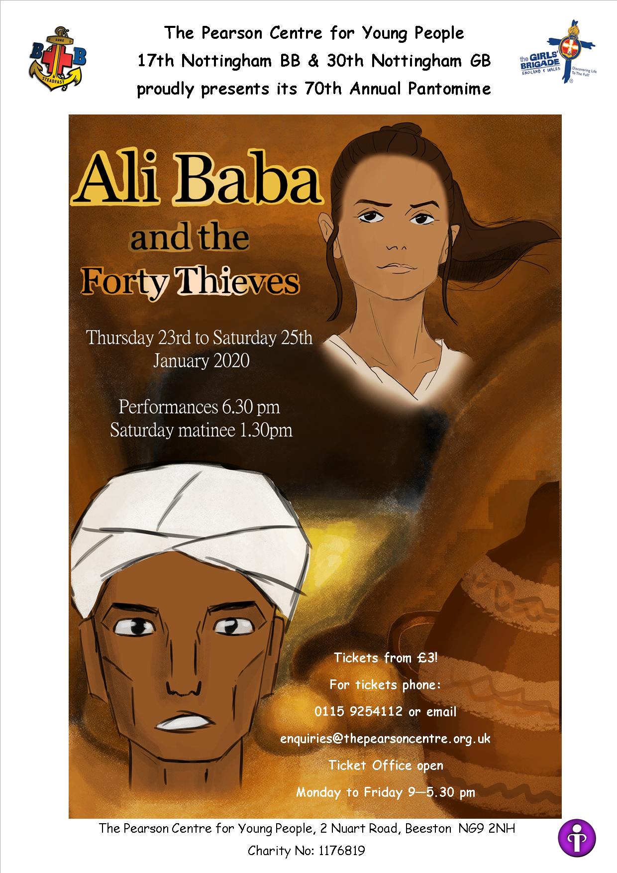 Ali Baba and the Forty Thieves Pantomime event.