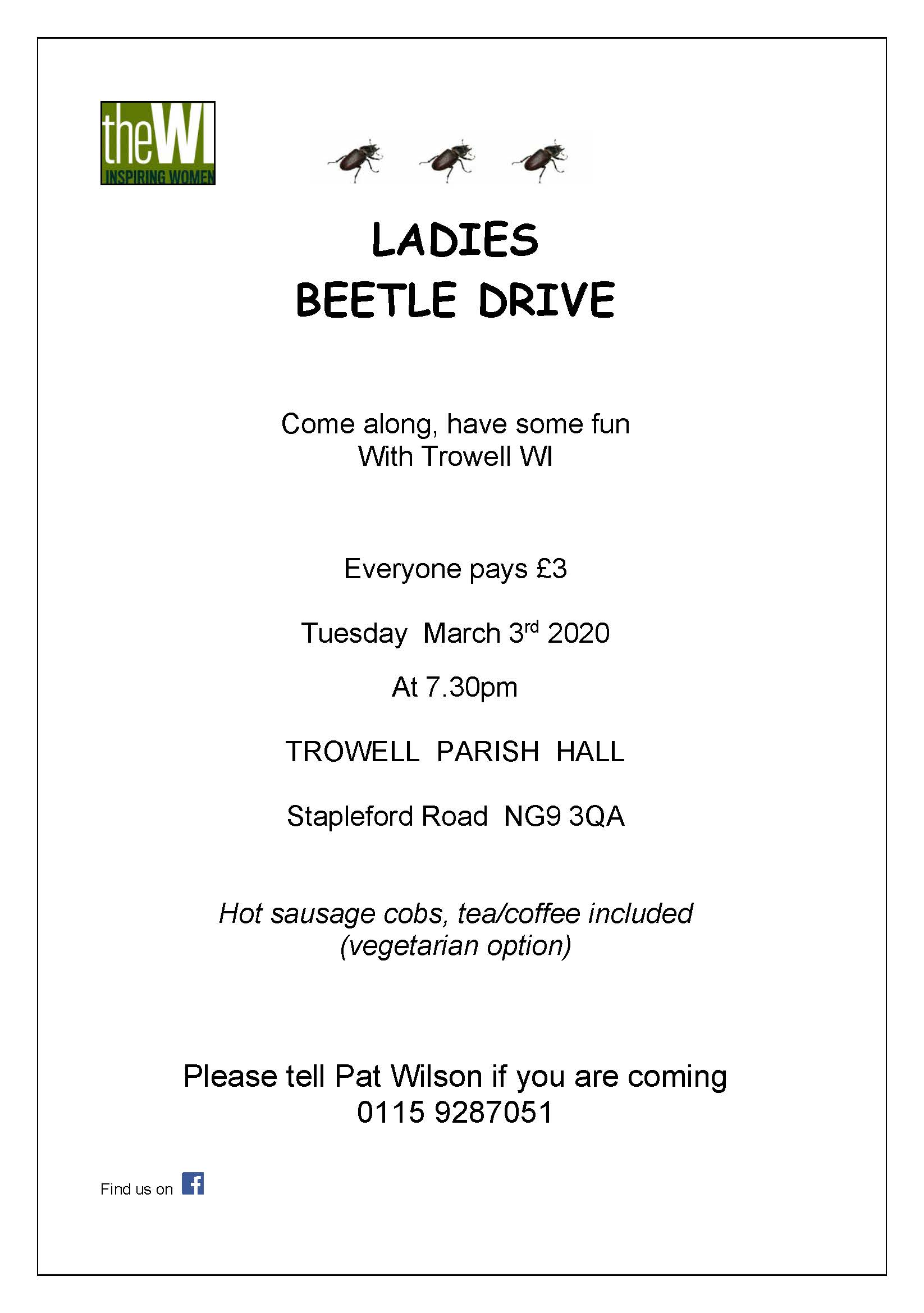 Ladies Beetle Drive event.