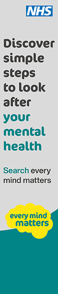 PHE_OY_EVERYMINDMATERS_Skyscraper_AW_1_a.jpg grey and green banner saying: discover simple steps to look after your mental health, search every mind matters