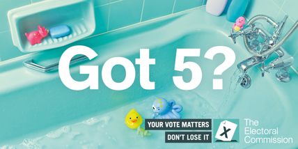 Got 5? register to vote