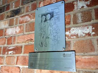 Art trail sketch of family representing Broxtowe residents