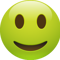 green happy face
