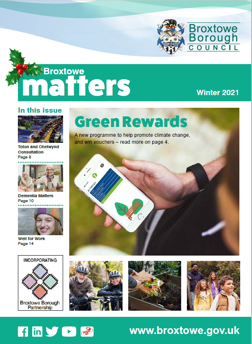 Broxtowe Matters Winter Cover 2021