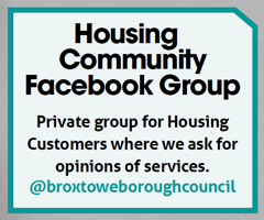 text - private group for housing customers