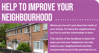 Help to improve your neighbourhood - picture of houses