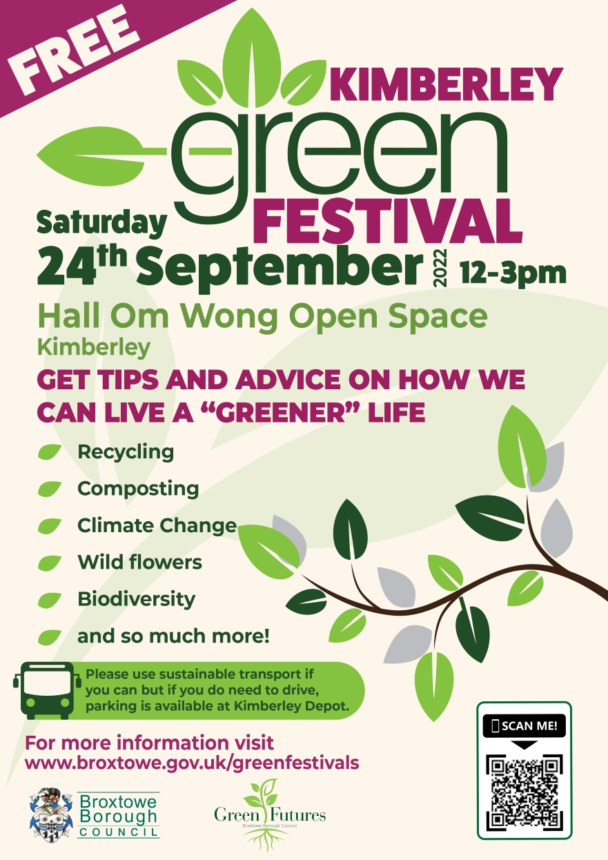 Poster for Green Festival at Hall Om Wong Open Space.