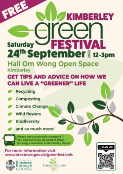 Poster for Green Festival at Hall Om Wong Open Space