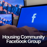 facebook logo on the laptop screen